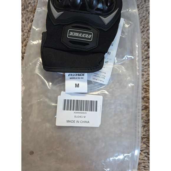 Motorcycle Glove Summer Riding Breathable Hard Knuckle Touchscreen Gloves Sz Med - Picture 3 of 3